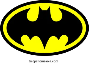 Batman Symbol Circle Logo PNG