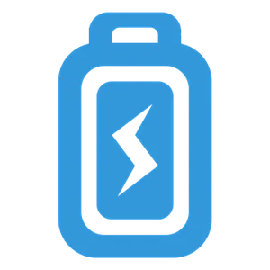 Battery Icon Blueand Black