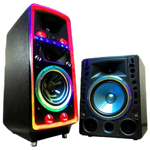 Battery Powered Dj Speakers Png 06292024 PNG image