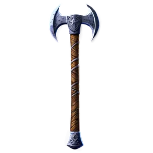 Battle Axe Sketch Png 06132024 PNG image