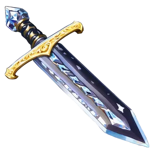 Battle-ready Diamond Sword Png Esi PNG image