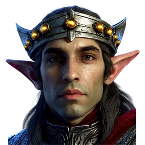 Battle-ready Elf Soldier PNG 19