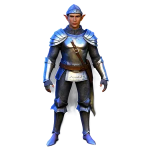 Battle-ready Elf Soldier PNG 54