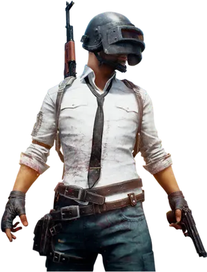 Battle Ready Player Character PNG image