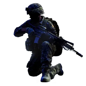 Battle Soldier Silhouette Png 06272024 PNG image