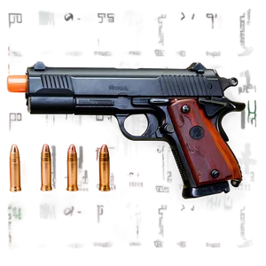 "bb Gun PNG: Realistic Airsoft Pistol" 75