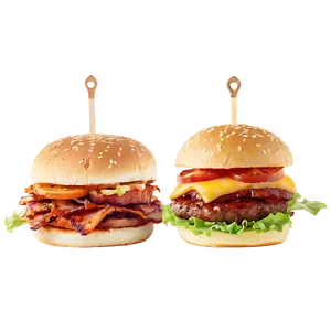 Bbq Bacon Burger Extravaganza Png 06242024 PNG image