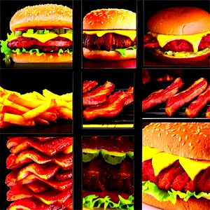 Bbq Bacon Burger Extravaganza Png Fnu PNG image