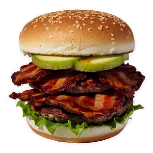 Bbq Bacon Burger Extravaganza Png Jut67 PNG image