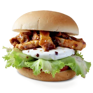 Bbq Chicken Sandwich Delight Png 49 PNG image