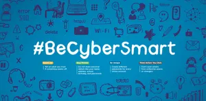 Be Cyber Smart Cybersecurity Awareness Campaign PNG image