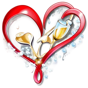 Be My Valentine Champagne PNG Typ