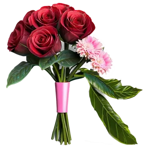 Be My Valentine Floral Bouquet PNG 06282024 PNG