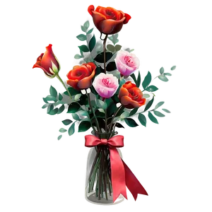 Be My Valentine Floral Bouquet PNG Mpv