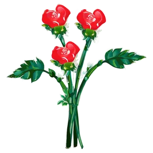 Be My Valentine Floral Bouquet PNG Ovx