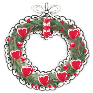 Be My Valentine Heart Wreath PNG Tgn5 PNG