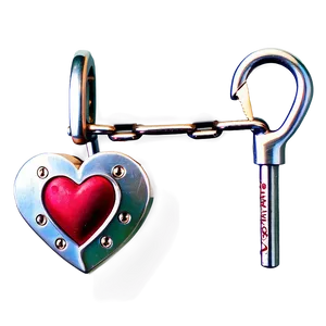 Be My Valentine Love Lock PNG 06282024
