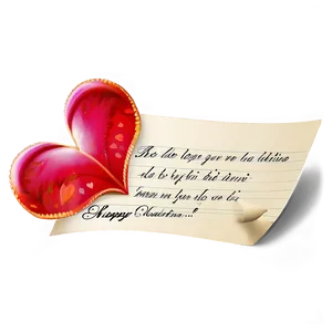 Be My Valentine Love Note PNG 45 PNG