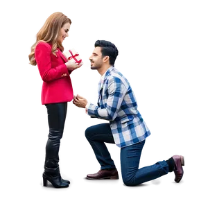 Be My Valentine Proposal Scene PNG 06282024 PNG