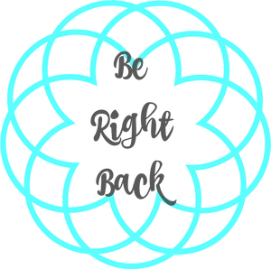 Be Right Back Geometric Design PNG image