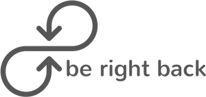 Be Right Back Signage PNG image