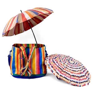 Beach Bag With Umbrella Holder PNG 12 PNG