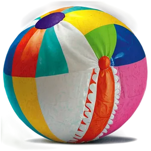 Beach Ball Art PNG 05242024
