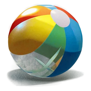 Beach Ball Art PNG 47