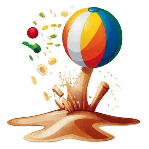 Beach Ball Bounce PNG 05242024