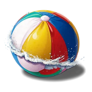 Beach Ball Design PNG Neh8