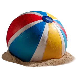 Beach Ball In Sand Png 21 PNG image