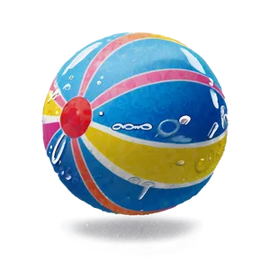 Beach Ball In Water PNG Qco