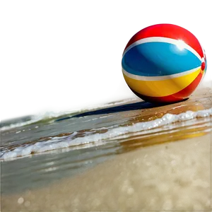 Beach Ball On Beach PNG 10