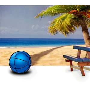 Beach Ball Scene Png 05242024 PNG image