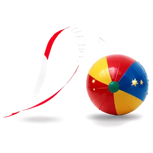 Beach Ball With Stars Png 05242024 PNG image