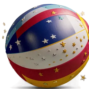 Beach Ball With Stars Png Cyh92 PNG image
