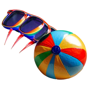 Beach Ball With Sunglasses Png 66 PNG image