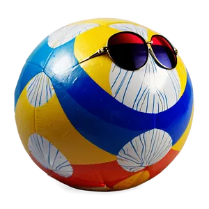 Beach Ball With Sunglasses Png Ukm67 PNG image