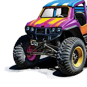 Beach Buggy Sunset Ride Png 06252024 PNG image