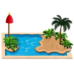 Beach Entry Swimming Pool Png 32 PNG image