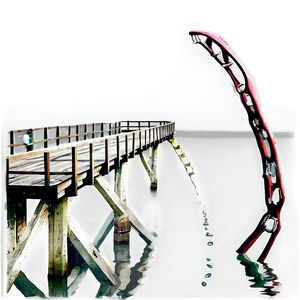 Beach Fishing Pier PNG Wjt PNG