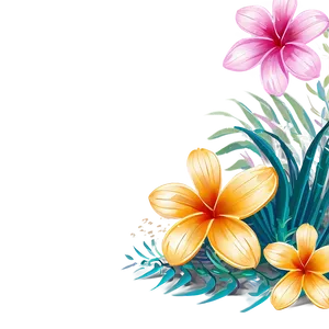 Beach Flora Border PNG 63 PNG