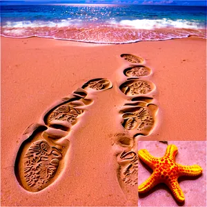 Beach Footprints PNG Xty39 PNG