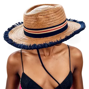 Beach Hat With Fringe PNG 75