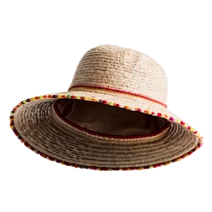 Beach Hat With Pompoms PNG 86 PNG
