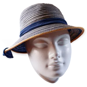 Beach Hat With Scarf PNG 06212024
