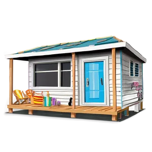 Beach House Clipart PNG Jhd67 PNG