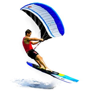 Beach Kite Surfing PNG Wgn