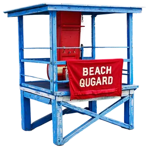 Beach Lifeguard Tower PNG 06132024