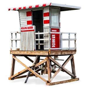 Beach Lifeguard Tower PNG Mdl20 PNG
